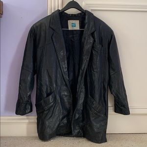 Tannery West Vintage Black Leather Jacket